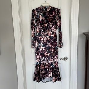 Velvet midi dress